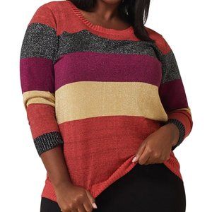 Maree Pour Toi lurex striped sweater